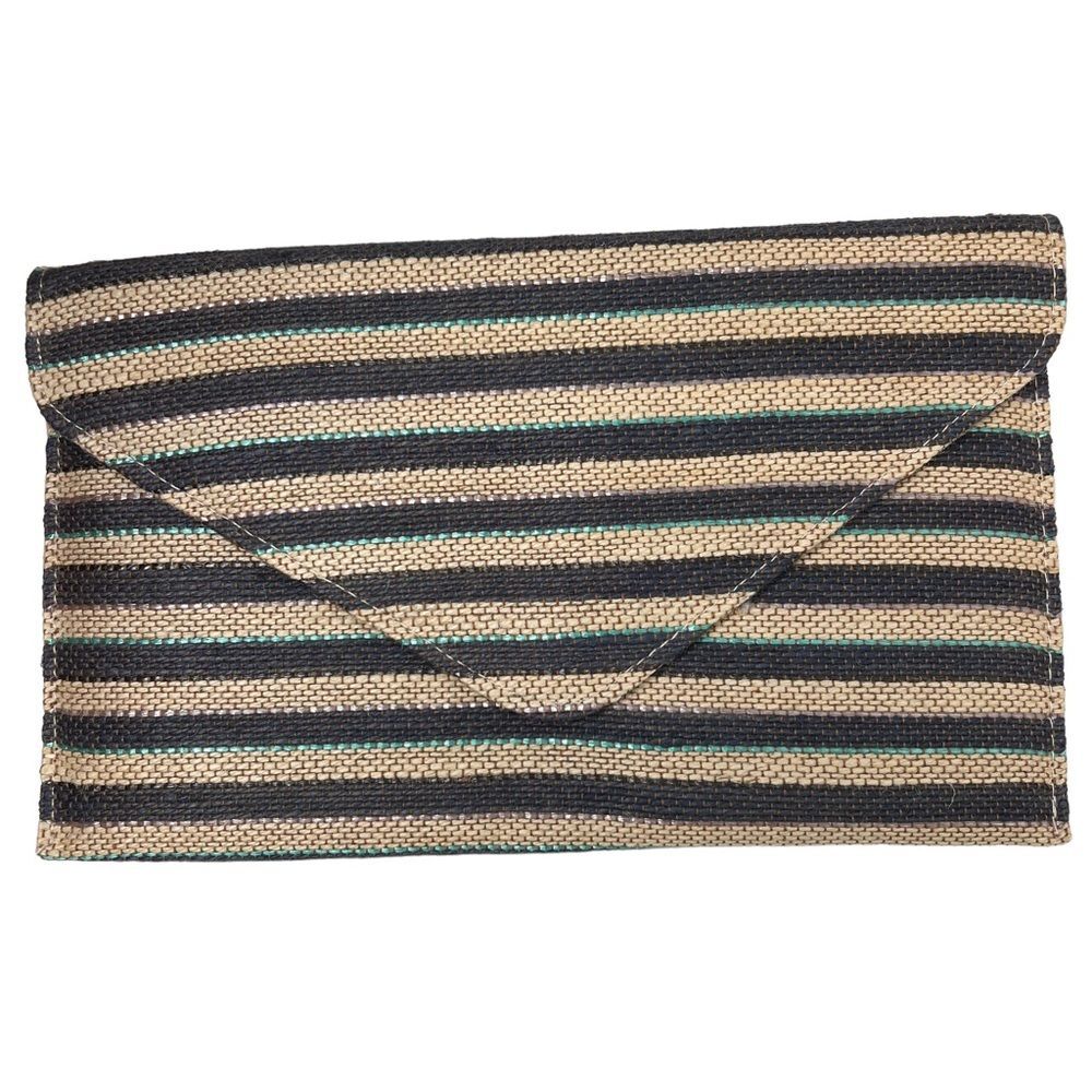 NWOT Envelope Clutch Striped Purse Handbag Lightweight Summer Vacation